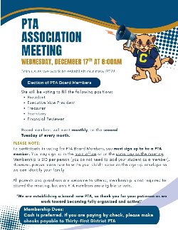 meeting flyer in english