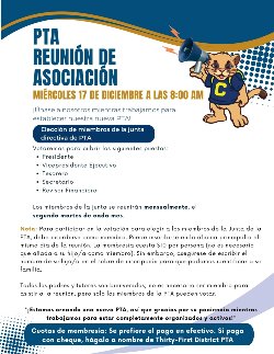 meeting flyer in spanish
